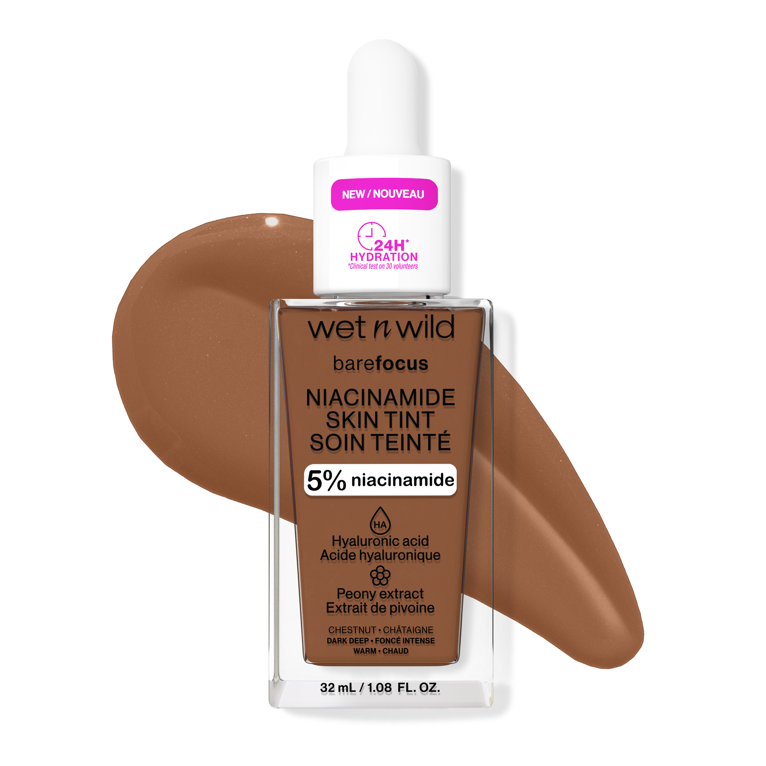 Bare Focus Niacinamide Skin Tint | Chestnut